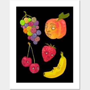 Funny froot friends Posters and Art